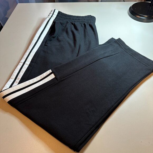Adidas Men's Essentials Warm-Up Open Hem 3-Stripes Pants Size xl - Picture 2 of 5